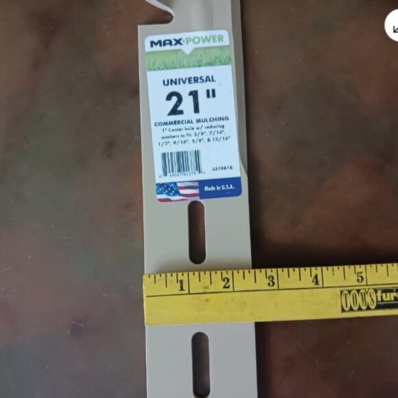 21-Inch Universal Gold Metal Comercial Mulching Lawn Mower Blade 331981B - Picture 10 of 12